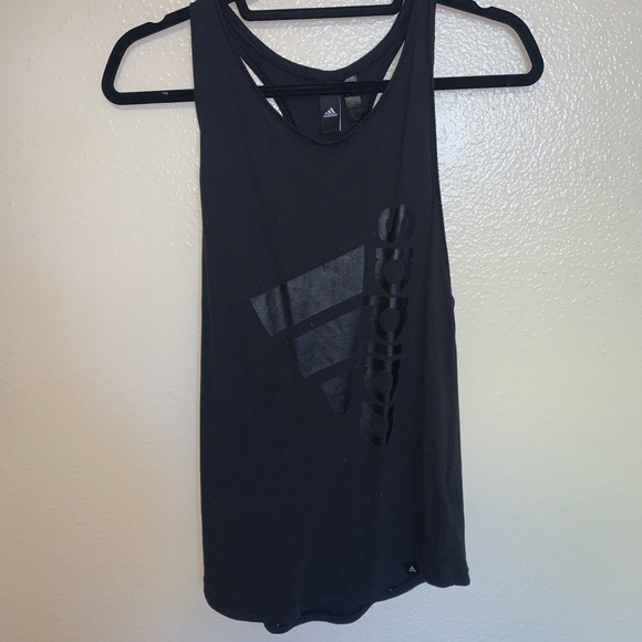 Black Adidas workout tank top - Picture 1 of 2